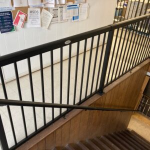 Pipe handrail for stairs