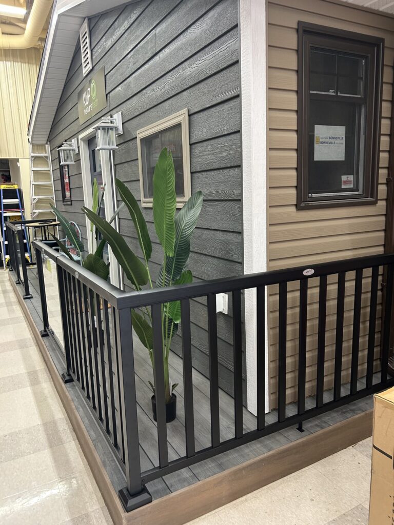 Vista Railings store display mockup