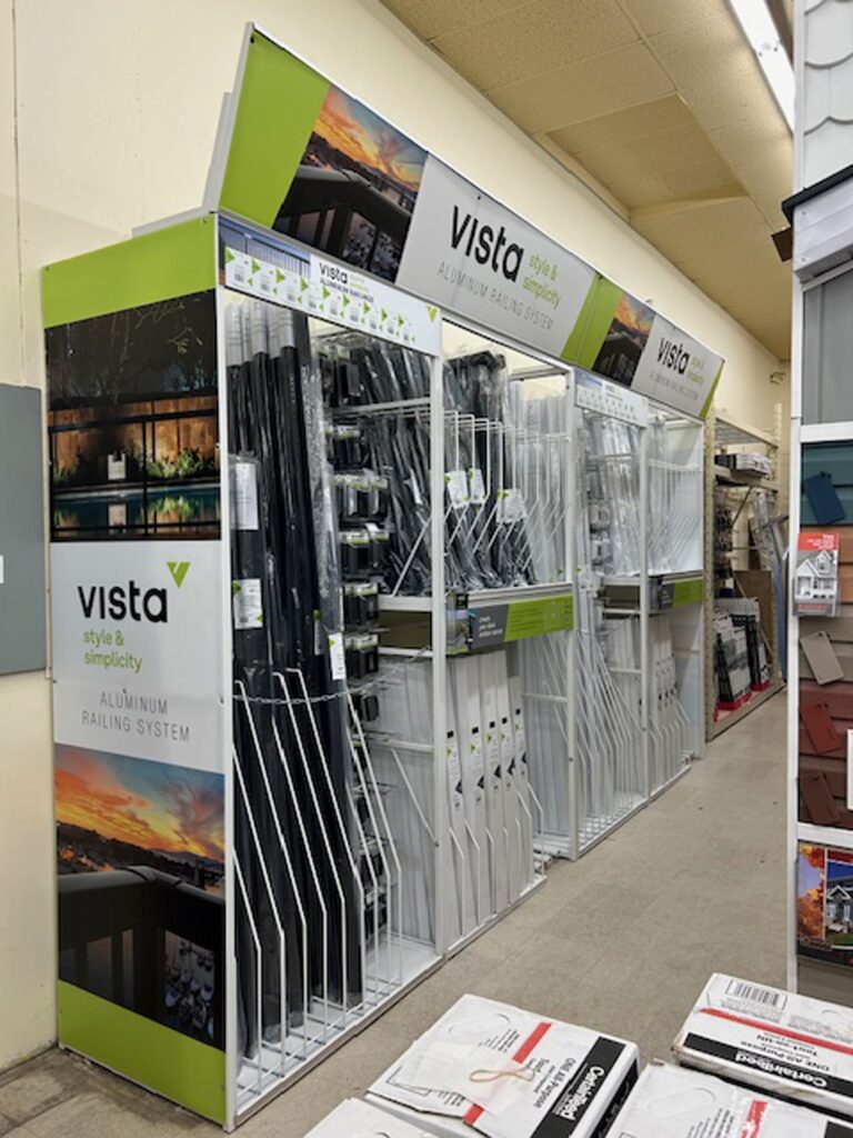 Vista Railings store display