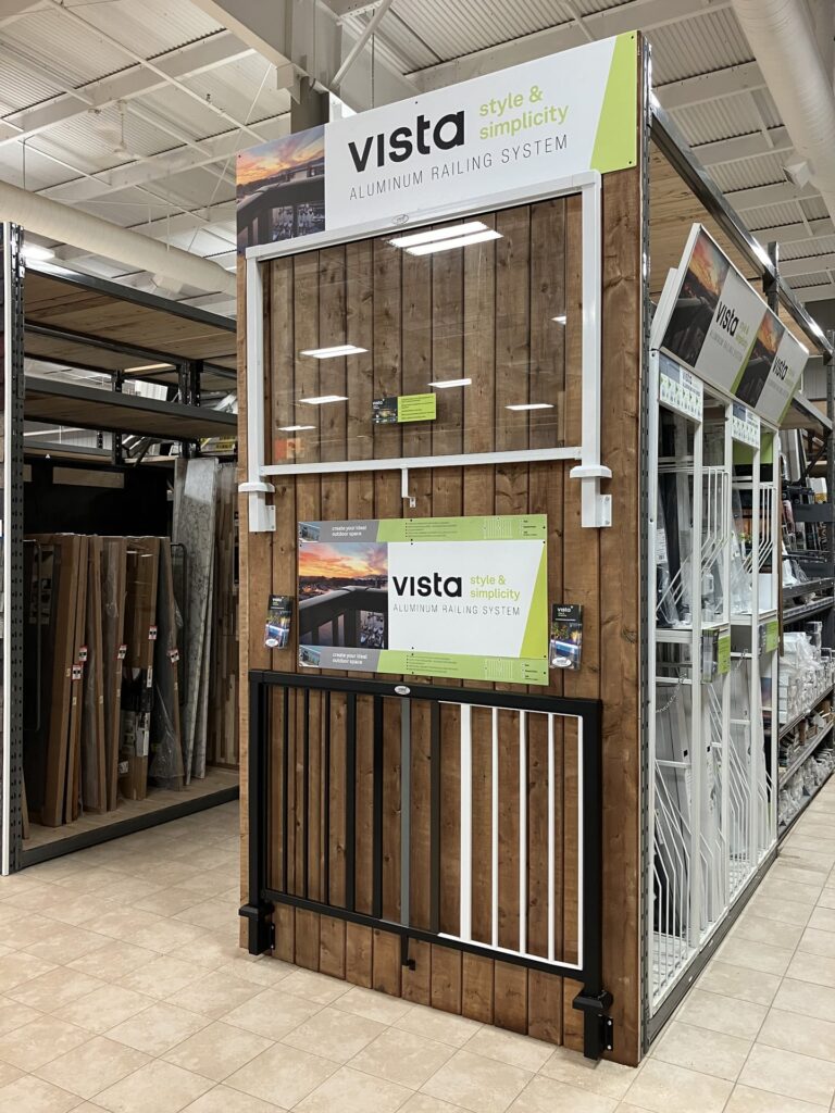 Vista Railings store display